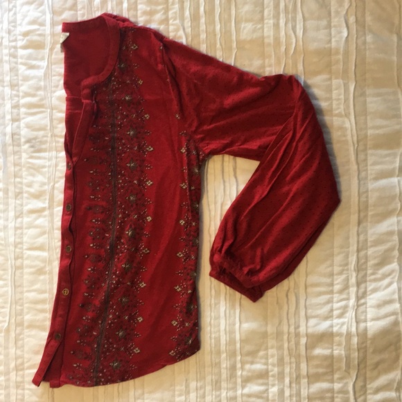 Lucky Brand Long Sleeve Button Down T-Shirt - Picture 3 of 7